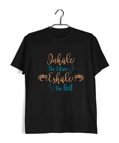 Yoga Fitness Yoga YOGA INHALE EXHALE Custom Printed Graphic Design T-Shirt for Women